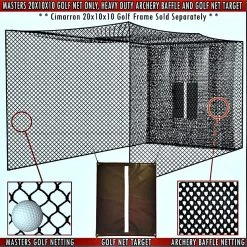 Golf Equipment The 'Masters' Series Of Golf Practice Cages By Cimarron
