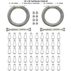 Cimarron Golf Barrier Netting Cable Kits 2 Cimarron Golf Barrier Netting Cable Kits