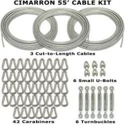 Cable Kit For 55' Batting Cage Installation By Cimarron