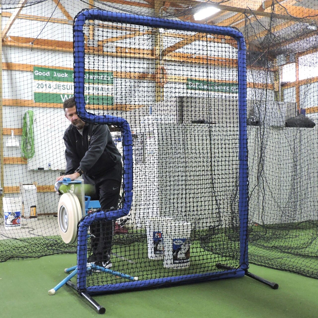 The Protector Blue Series C-Shaped Softball Screen By JUGS 2 The Protector Blue Series C-Shaped Softball Screen By JUGS