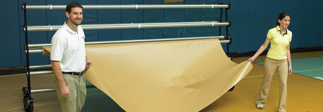 10' Wide Gym Floor Covers By Trigon Sports International Batting Cage Accessories 4 10' Wide Gym Floor Covers By Trigon Sports International Batting Cage Accessories