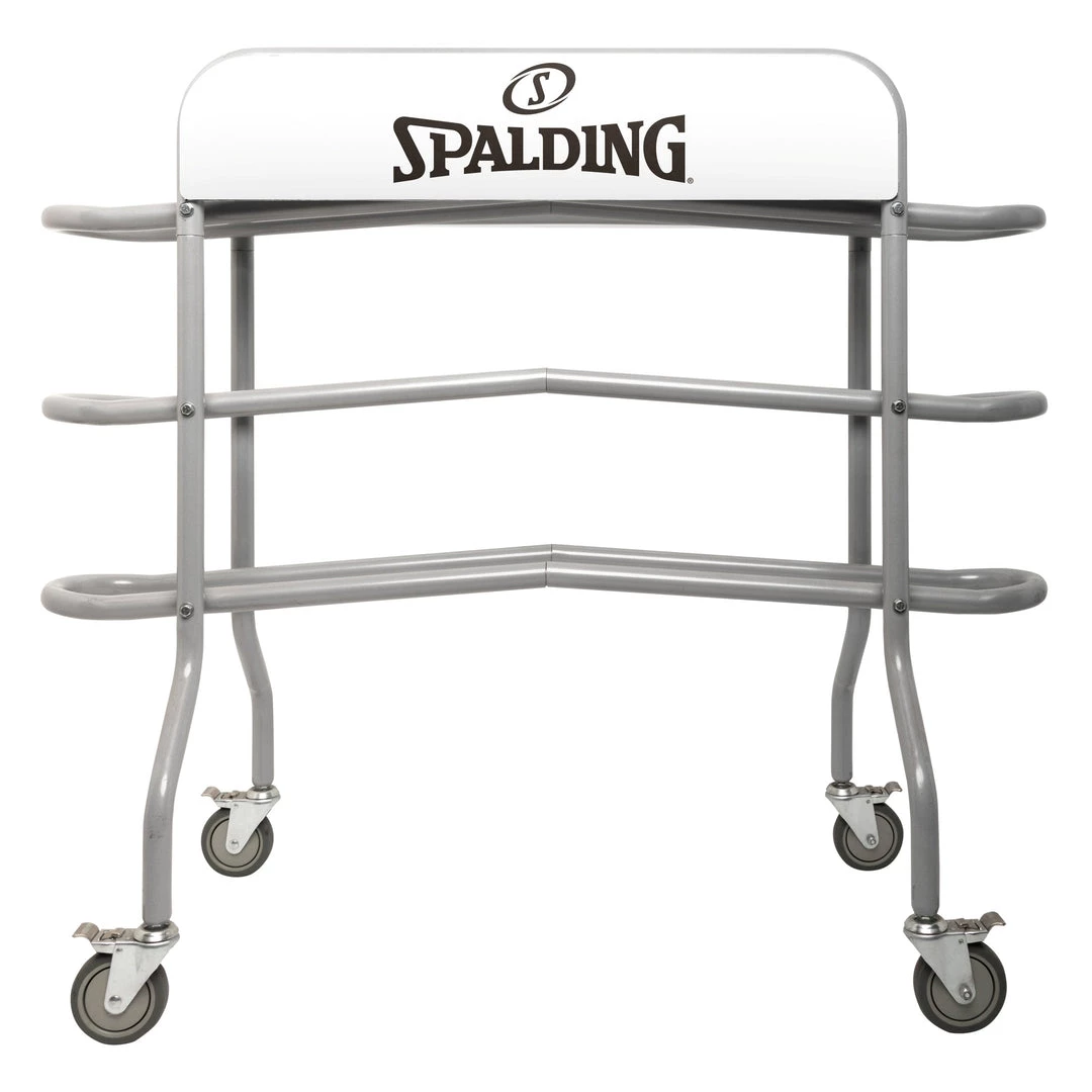 Spalding 18-Ball Capacity Steel Official On-Court Ball Truck With Angled Rails Basketball Equipment 2 Spalding 18-Ball Capacity Steel Official On-Court Ball Truck With Angled Rails Basketball Equipment