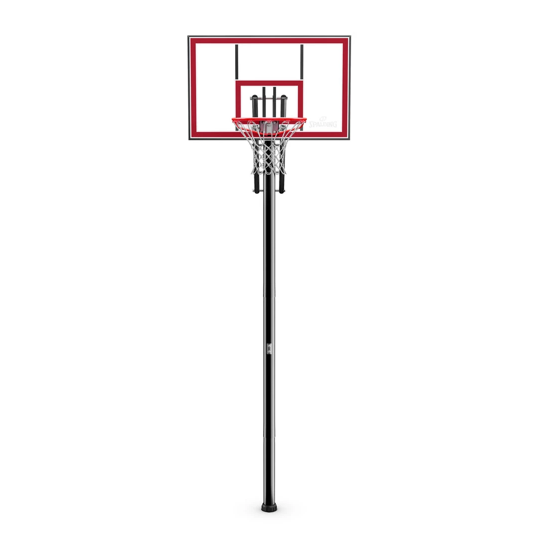Spalding Pro-Glide Lite In-Ground Hoop With 44-Inch Polycarbonate Backboard 1 Spalding Pro-Glide Lite In-Ground Hoop With 44-Inch Polycarbonate Backboard