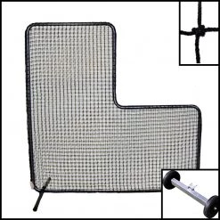 Trigon Sports International ProCage '60 Series' 7-Foot Pitcher's L-Screen With #60 Net Nets & Screens