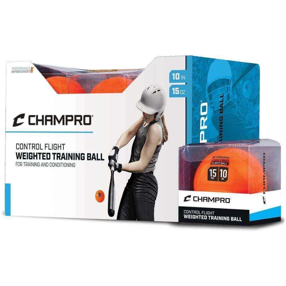 Baseballs 15oz 'Control Flight' 10-Inch Training Ball By Champro 2 Baseballs 15oz 'Control Flight' 10-Inch Training Ball By Champro