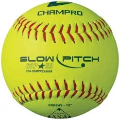 ASA Approved .52 Slow Pitch Softballs By Champro Sports