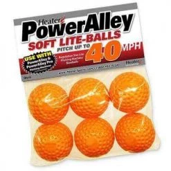 Heater PowerAlley 40 MPH Orange Lite Baseballs Baseball Equipment
