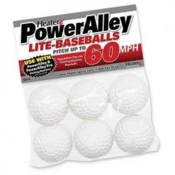 Heater PowerAlley 60 MPH White Lite Baseballs