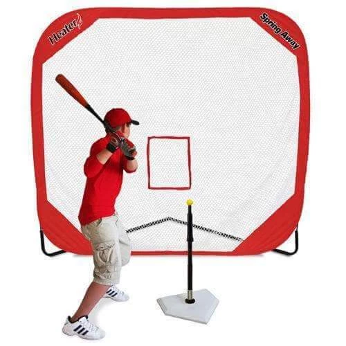 Spring Away Tee & Spring Away 7' X 7' Pop-Up Net By Heater Sports 1 Spring Away Tee & Spring Away 7' X 7' Pop-Up Net By Heater Sports