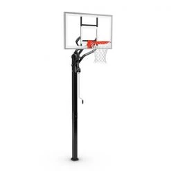 U-Turn In-Ground Hoops With Glass Backboards By Spalding Basketball Equipment