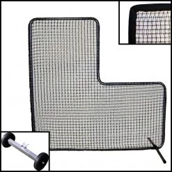 Trigon Sports International ProCage '60 Series' 7-Foot Pitcher's L-Screen With #60 Net Nets & Screens