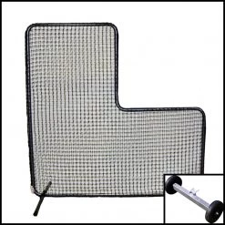 Trigon Sports International ProCage '60 Series' 7-Foot Pitcher's L-Screen With #60 Net Nets & Screens