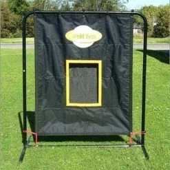 Canvas Pitching Target With Pocket Blocker By Muhl Tech Baseball Equipment
