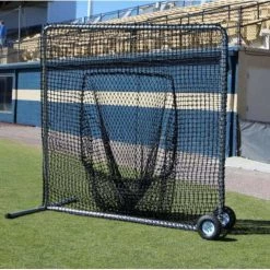 Cimarron Premier 7'x7' Sock Net With #84 Netting And Wheel Kit Baseball Equipment