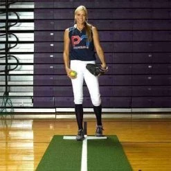 ProMounds Baseball Equipment Jennie Finch Softball Pitching Mat With Powerline