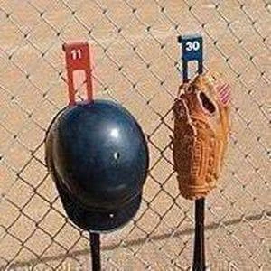 Softball The 'Accu-Hanger' Dugout Fence Hangers By Accubat 6 Softball The 'Accu-Hanger' Dugout Fence Hangers By Accubat