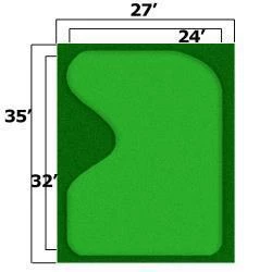 Cimarron The 'Par Saver' Putting Green With Premium Symbior Fringe 7 Cimarron The 'Par Saver' Putting Green With Premium Symbior Fringe