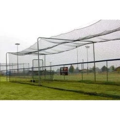 Batting Cages Trigon Sports International ProCage #42 Batting Tunnel Net 70x24x12ft High W/divider Net